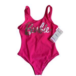 NWT Barbie Girl's Swimsuit (Pink) - Size 4/5